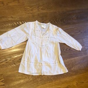 HM CONSCIOUS COLLECTION CREAM BLOUSE